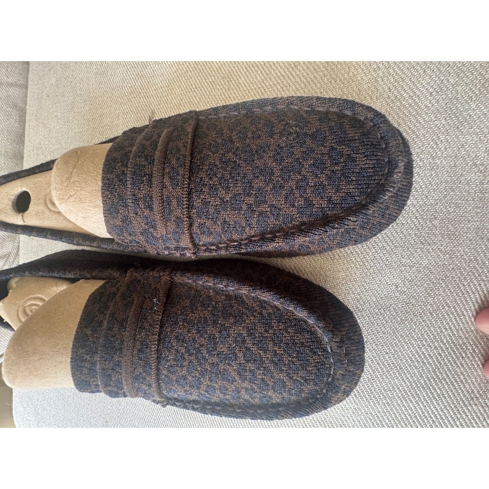 Rothy's The Driver Loafers Brown Leopard Print Knit Slip On Shoes Mens - Picture 5 of 6